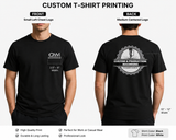 Custom T-Shirt Printing in Canada | Front or Back Logo Print