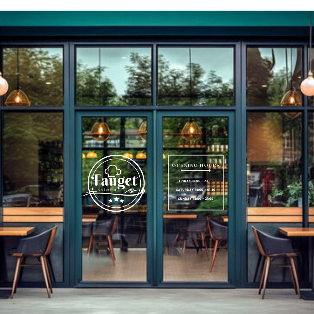 Custom Restaurant Window Decal | 10