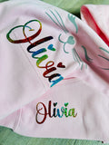 Cute Cat Custom Name Hoodie